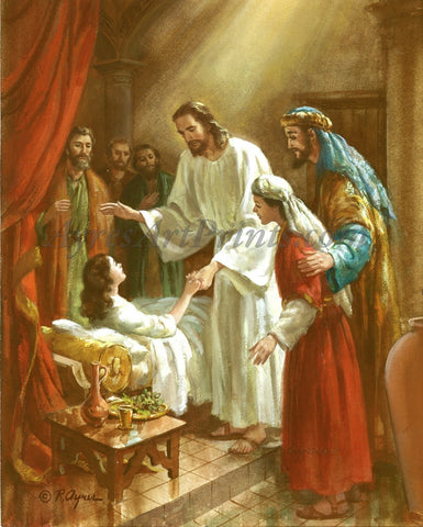 Ayres Art Prints - Jesus Heals Jairus' Daughter