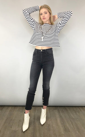 Striped crop top