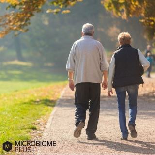 Couple Walking on a Path | Microbiome Plus+
