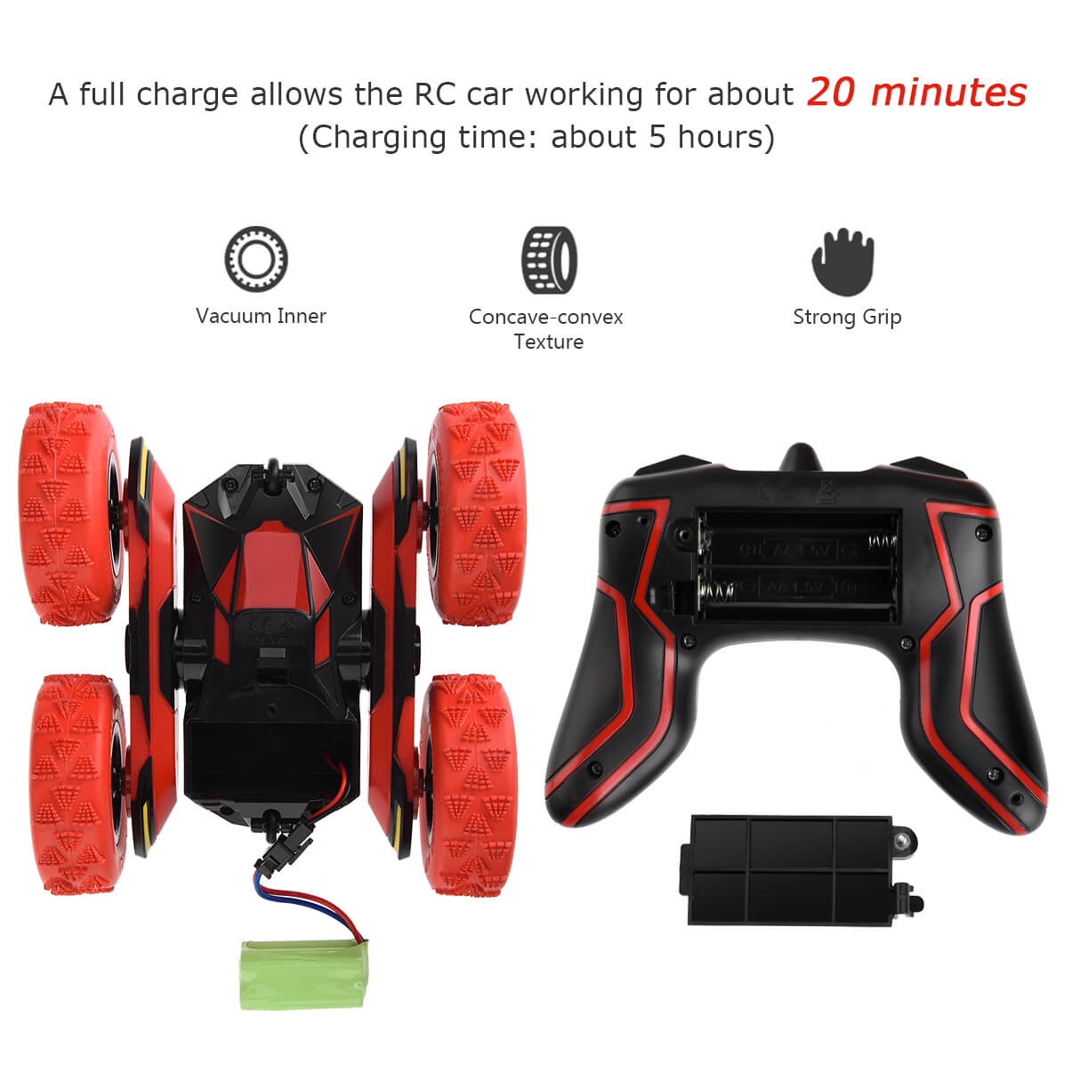 allcaca waterproof remote control car boat