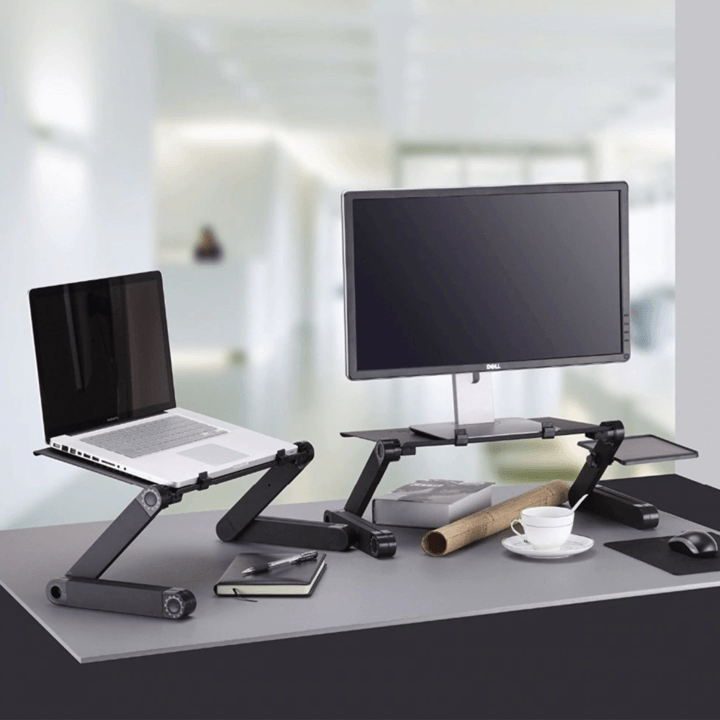 Adjustable Ergonomic Laptop Desk Mouse Pad Included Atas Lifestyle