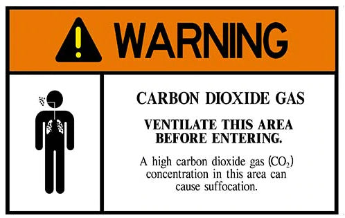 OSHA CO2 safety signage
