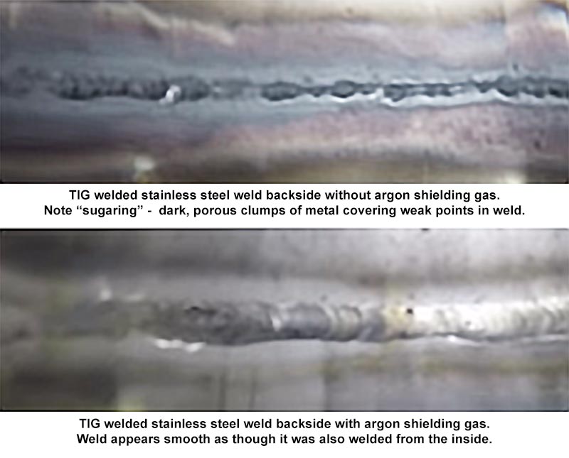 TIG welding of stainless steel
