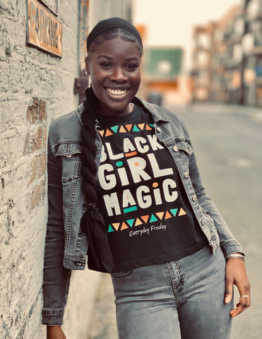 black girl magic boxy tee do it or the culture