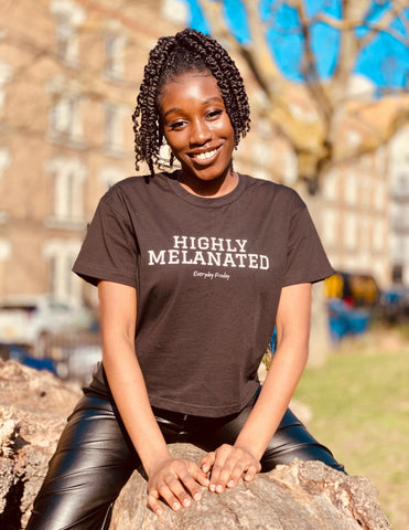 highly melanated boxy tee