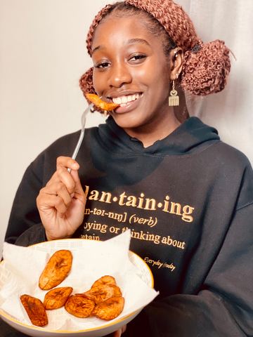 Plantaining: eating plantain