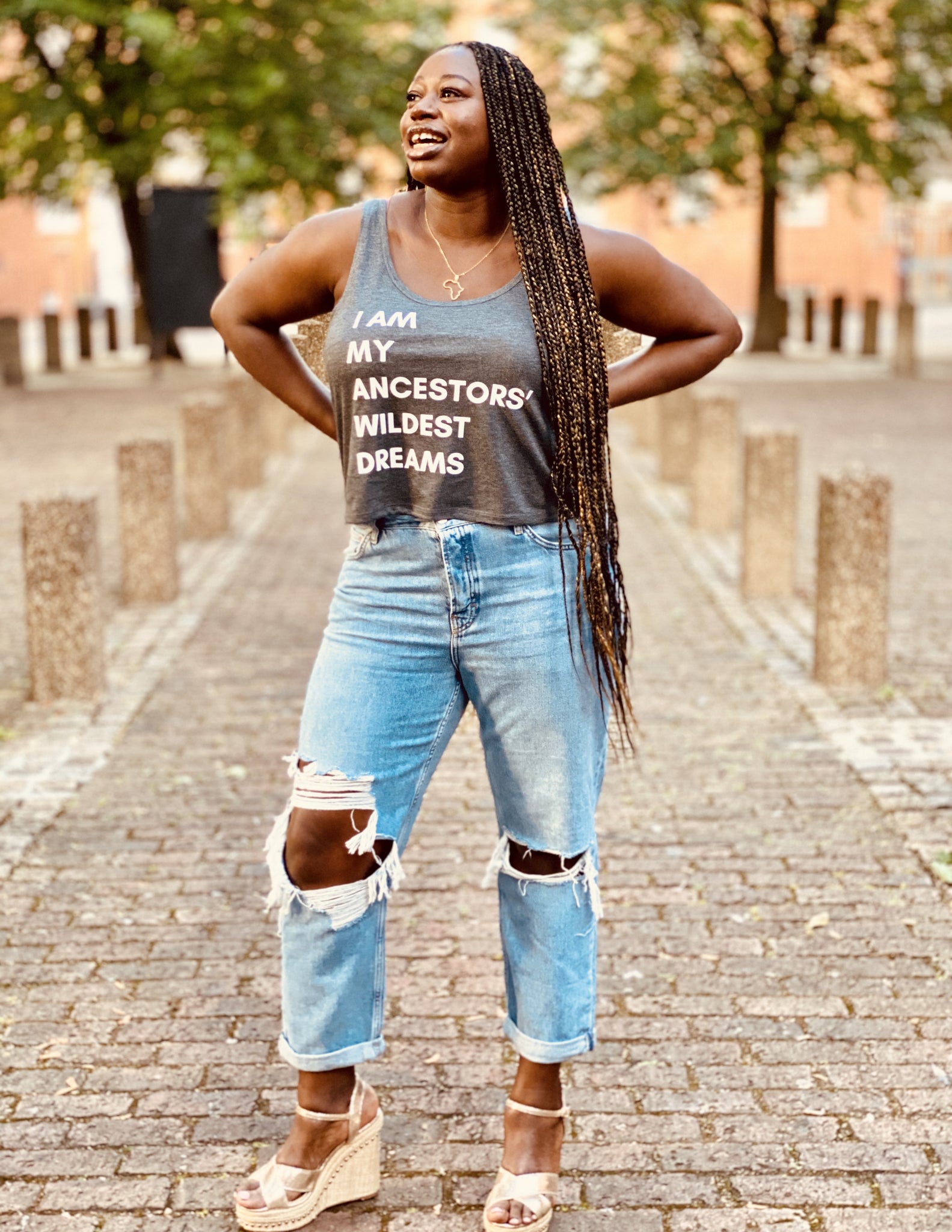 I am my ancestors wildest dreams flowy vest by everyday froday