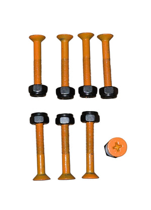 1-1/2"  Skateboard Hardware Bolts - ORANGE - SK8supply.com