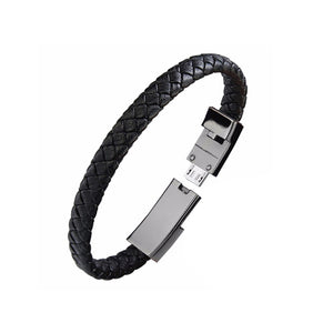 Leather USB Charging Cord Bracelet - Free Shipping!