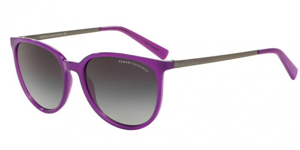 armani exchange purple glasses