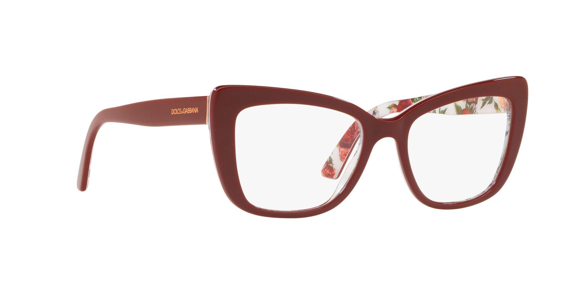 dolce and gabbana red eyeglasses