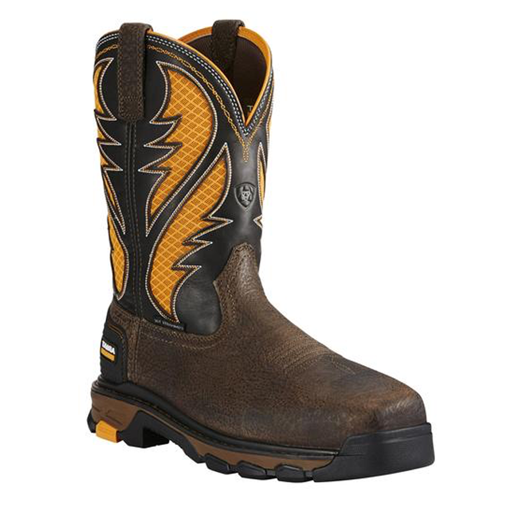 ariat slip on steel toe boots