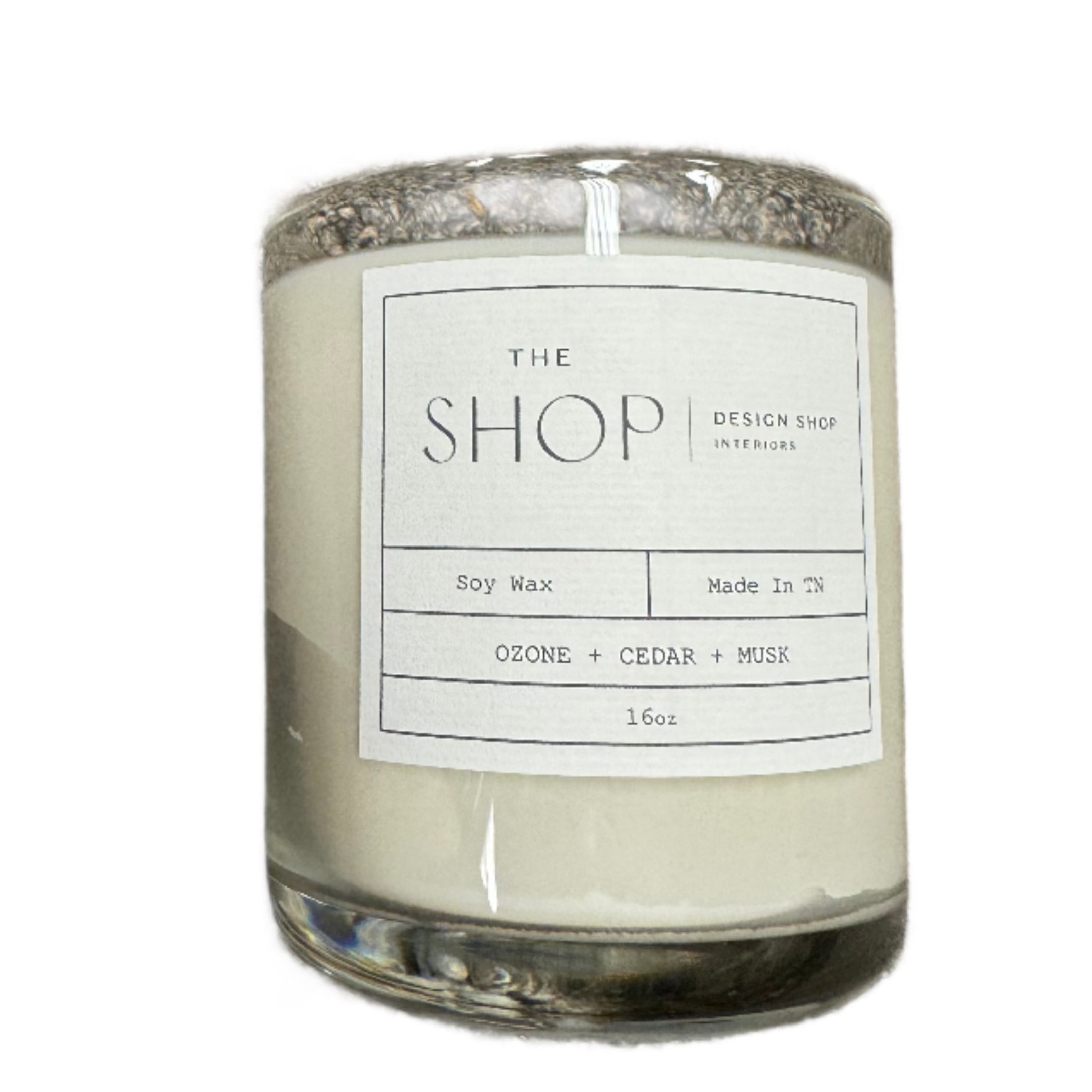 Ozone + Cedar + Musk Shop Candle
