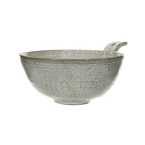 Cream Stoneware Bowl w/ Handle - The Shop by Design Shop