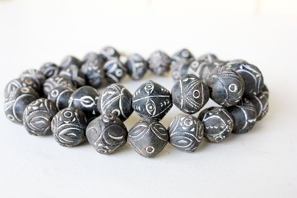 Embossed Large Clay Beads – The Shop by Design Shop