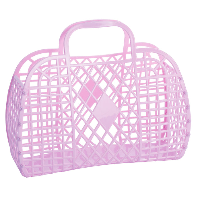 Large Retro Basket, Lilac