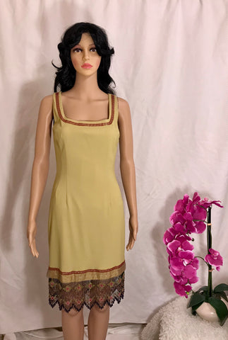 dress with hanging beads