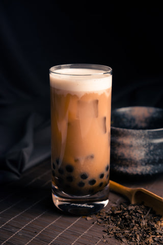 Mochidoki Hojicha Boba Bubble Pearl Milk Tea