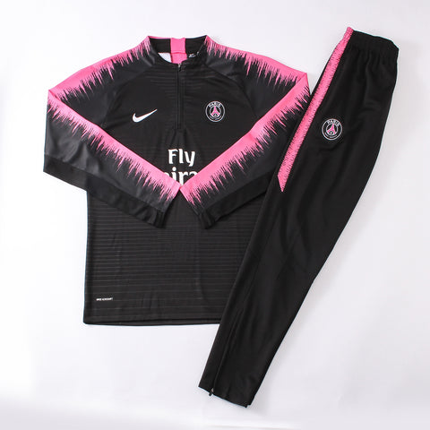 black and pink psg tracksuit