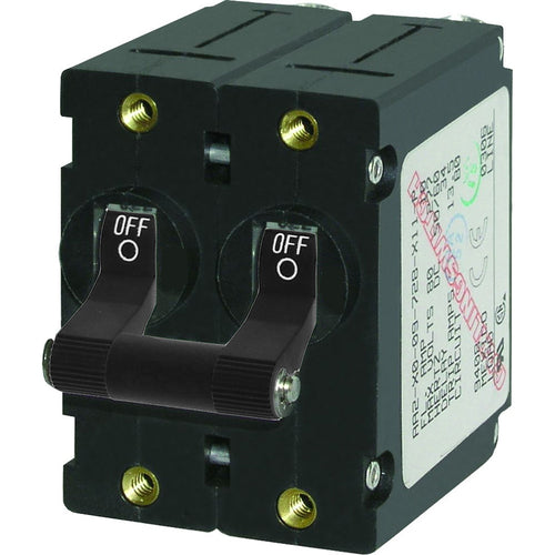 Blue Sea 7348 A-Series Double Pole Toggle - 16A - Black [7348]