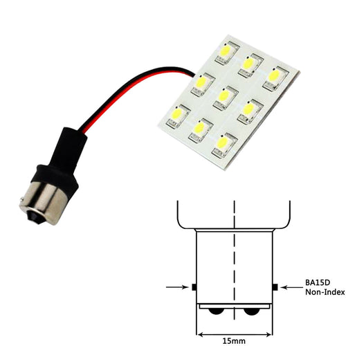 Lunasea Bayonet 9 LED Bulb BA15D - 12VAC or 10-30VDC/2W/149 Lumens - Warm White [LLB-269W-21-00]