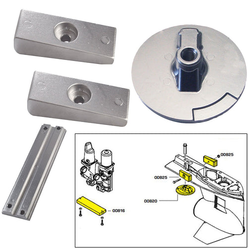 Tecnoseal Anode Kit w/Hardware - Mercury Verado 4 - Zinc [20814]