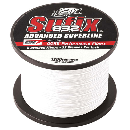 Sufix 832 Advanced Superline Braid - 15lb - Ghost - 1200 yds [660-315GH]