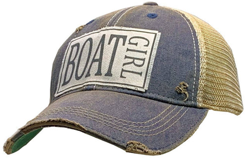 Boat Girl Trucker Hat Baseball Cap