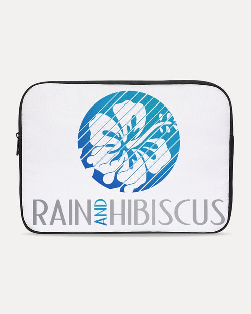 Rain And Hibiscus Laptop Sleeve