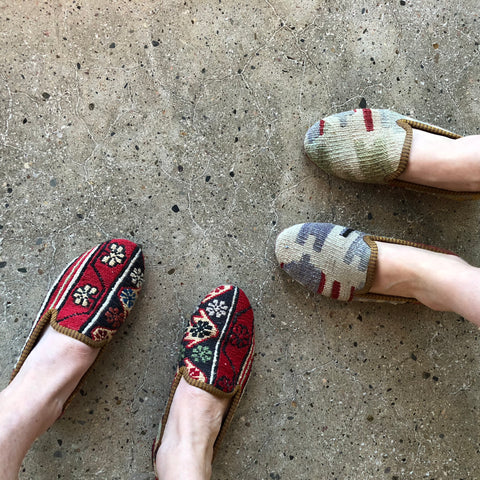 Artemis design Co. kilim loafers