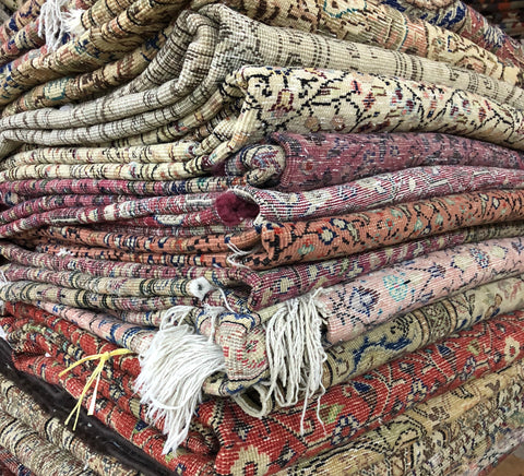 Oriental carpet stack