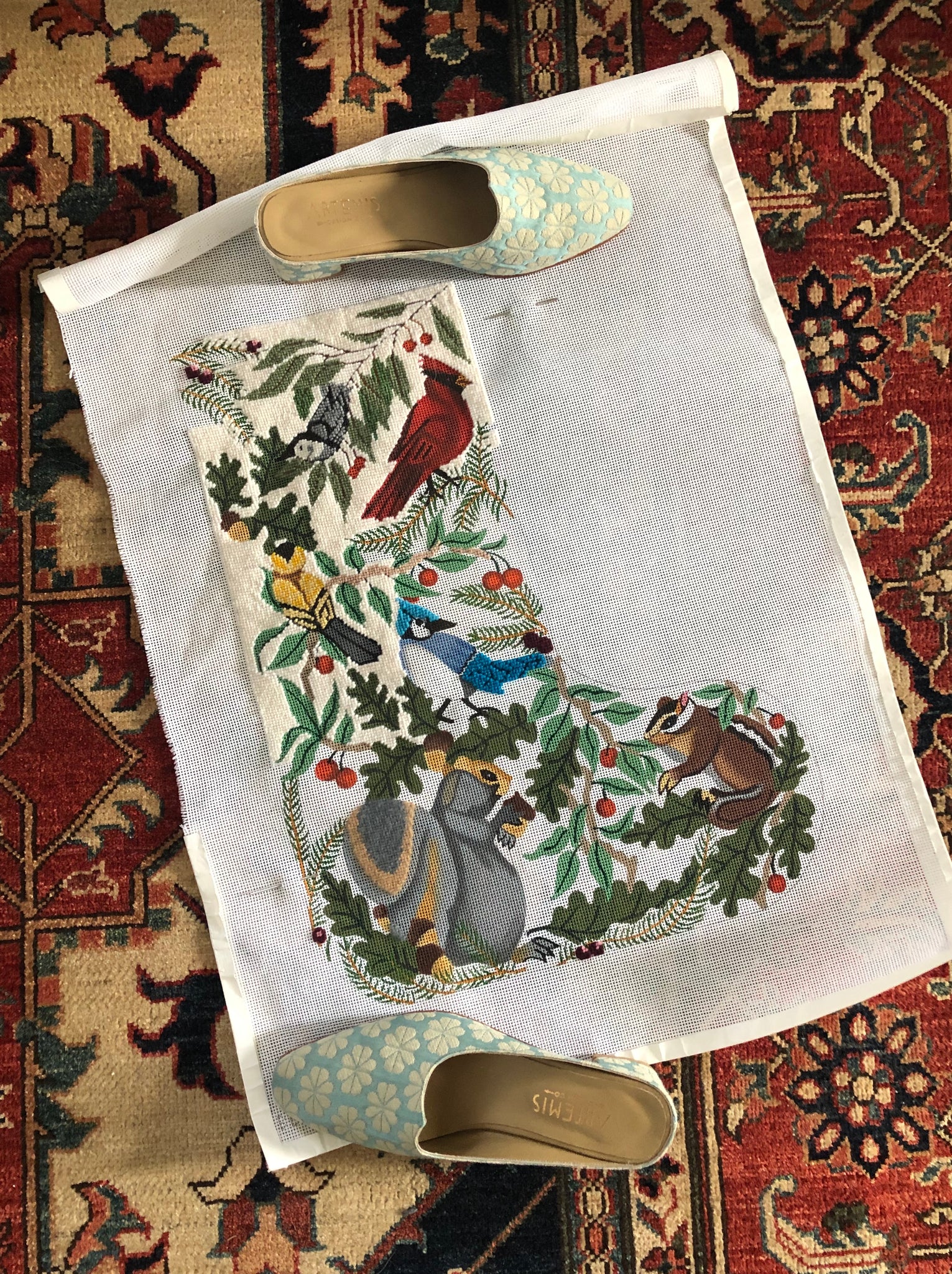 needlepoint stocking