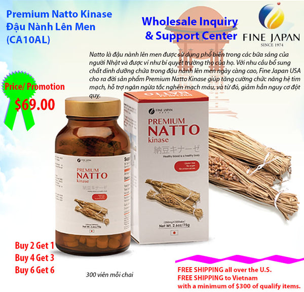 Premium Natto Kinase - Đậu Nành Lên Men