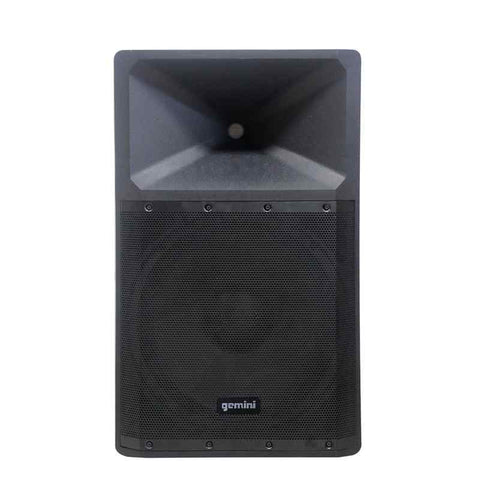 Gemini GSP-2200 Bluetooth PA Speaker displayed, highlighting its compact and robust build, perfect for delivering powerful and clear sound in diverse environments, from intimate gatherings to larger outdoor events.