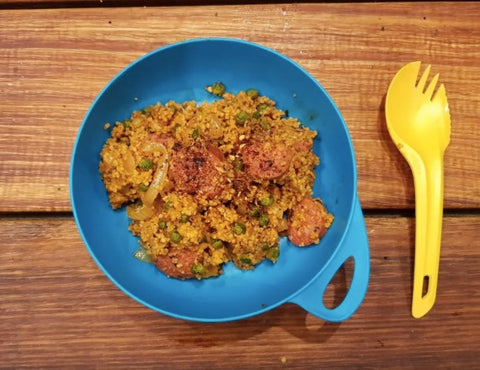 chorizo and tomato couscous an easy quick hiking meal