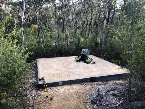 tent pad grampians peaks trail