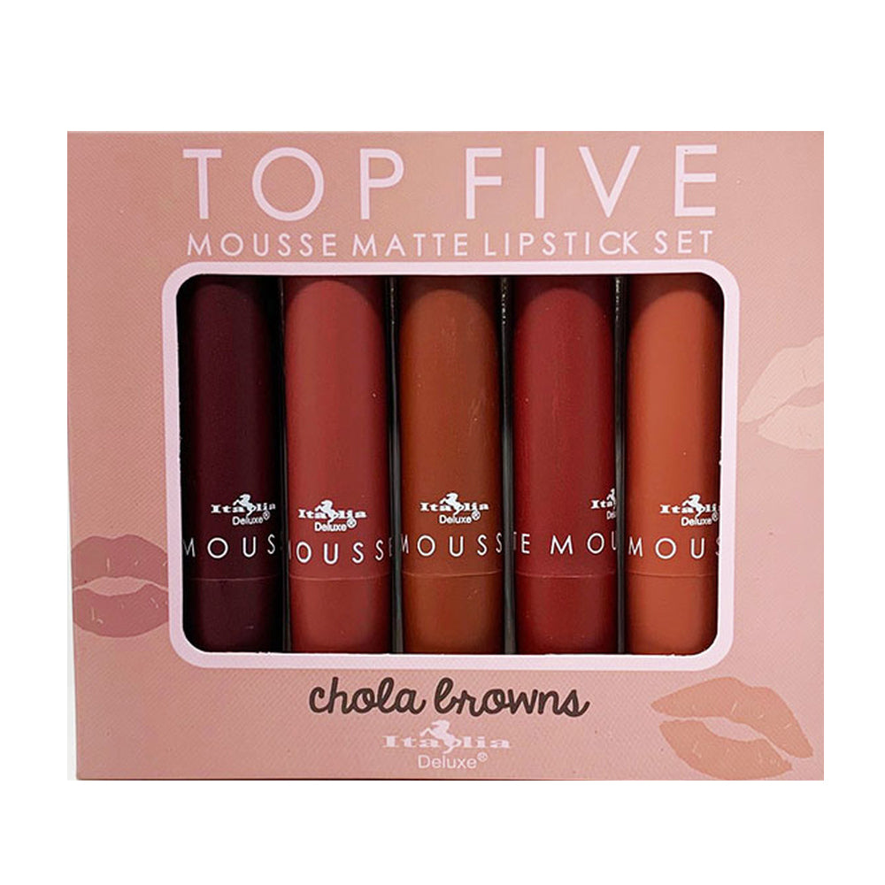 Mousse Matte Lipstick Gift Set "6 Chola Browns