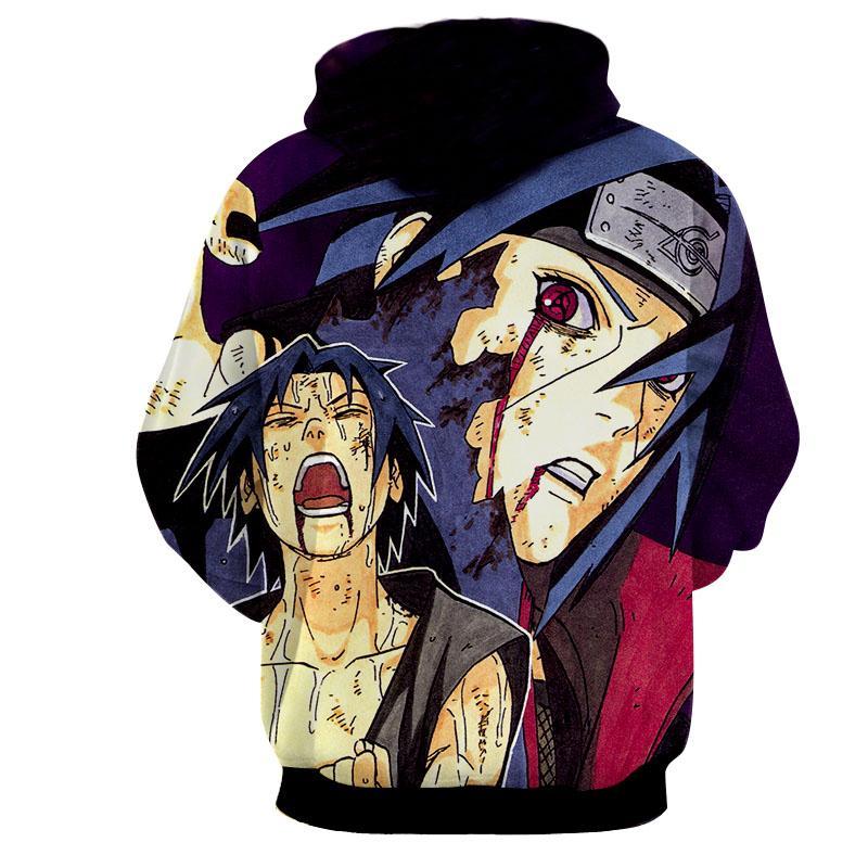Sasuke Uchiha Mangekyou Sharingan 3d Jacket Naruto Hoodie