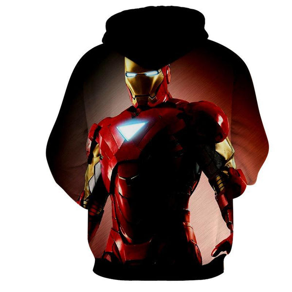 Iron Man Black 3D Printed Hoodie – Legendary Hoodies