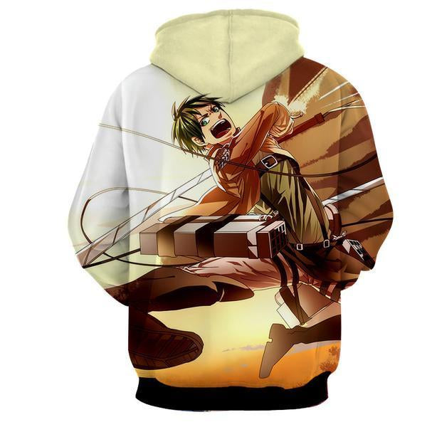 Eren Yeager Hoodie- Attack On Titan 3D Hoodie - JACKET – Legendary Hoodies