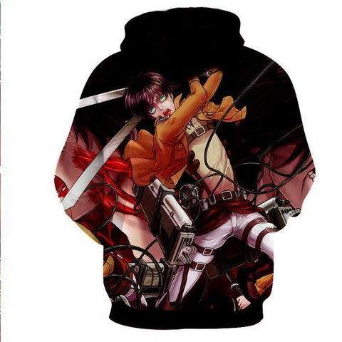 Levi Ackerman Hoodie- Attack On Titan 3D Hoodie - JACKET – Legendary ...