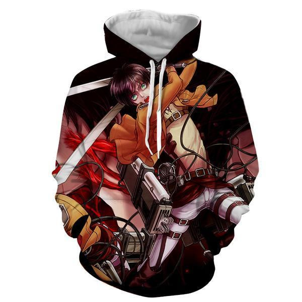 Levi Ackerman Hoodie- Attack On Titan 3D Hoodie - JACKET – Legendary ...