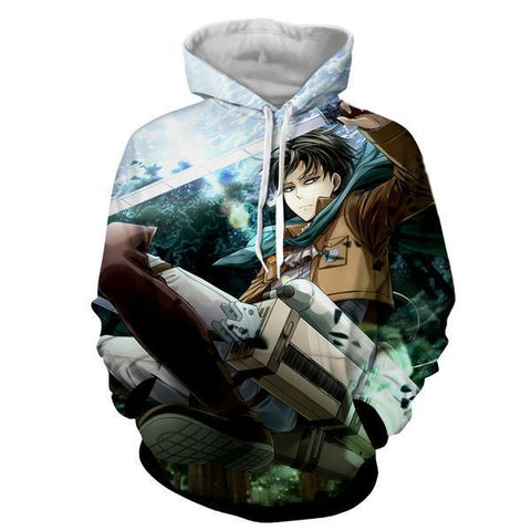 Levi Ackerman Hoodie- Attack On Titan 3D Hoodie - JACKET – Legendary ...