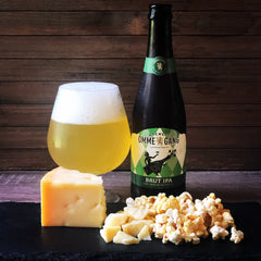 Flory's Truckle from Milton Creamery from June curdbox paired with IPA from Brewery Ommegang