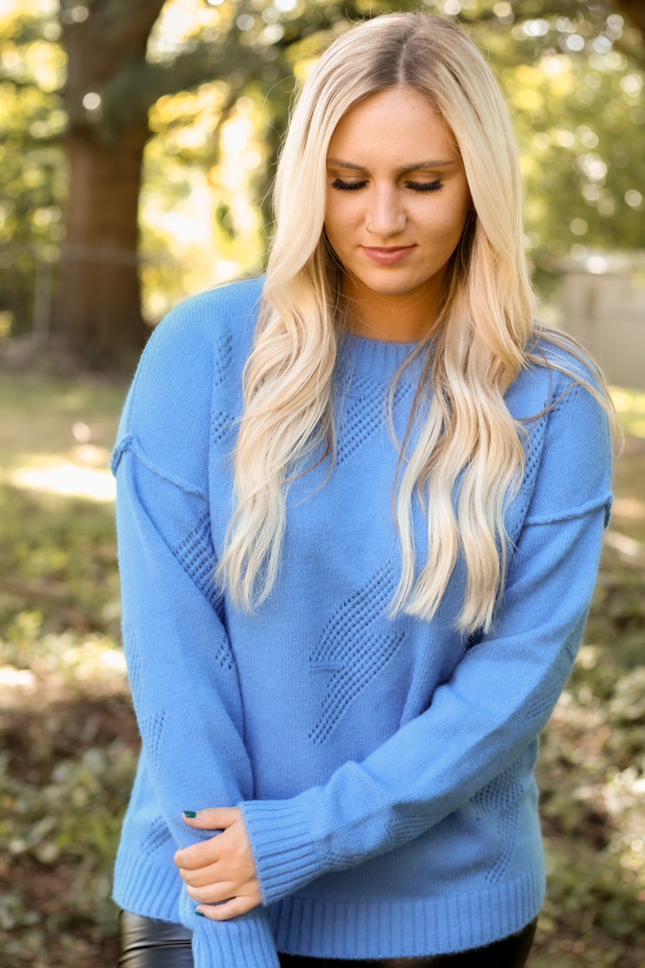 Blue Lightening Sweater