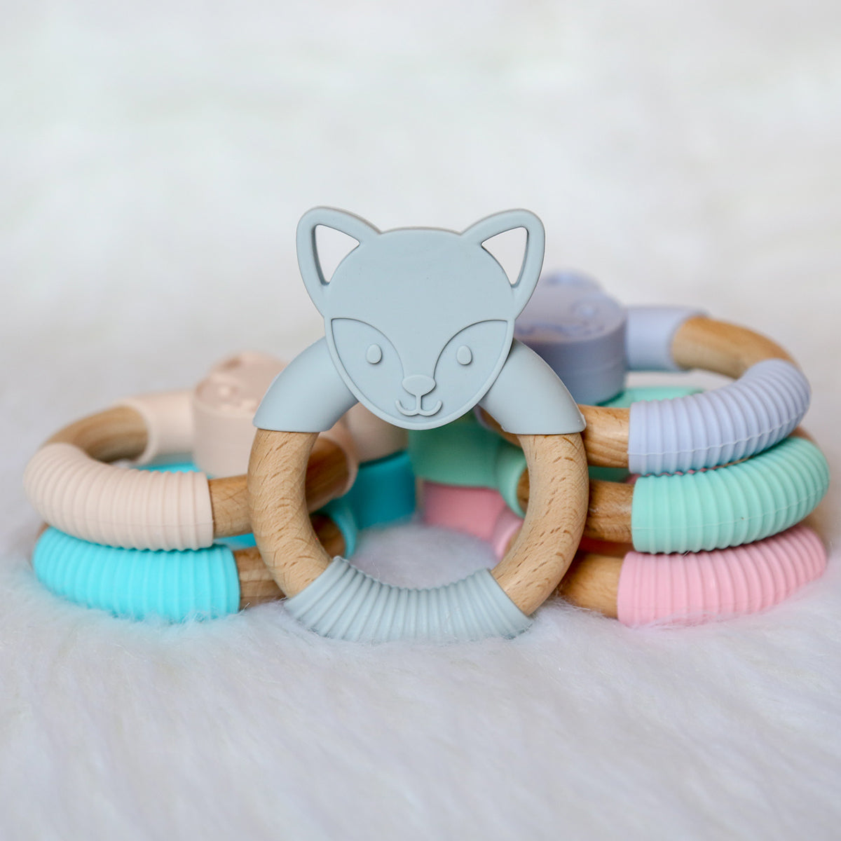 silicone fox teether