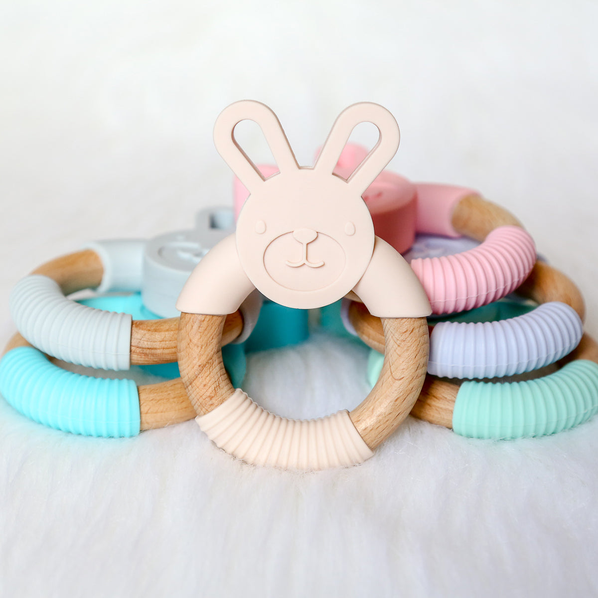 silicone bunny teether