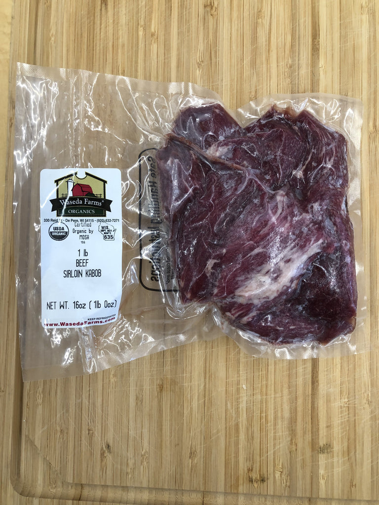 Beef Steak Kabob Meat - Certified Organic - Grass Fed – Waseda Farms