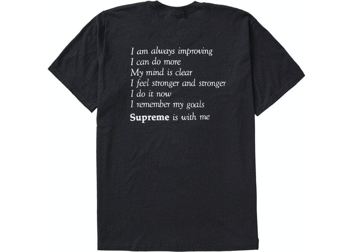 SUPREME CLOTHING SUPREME STAY POSITIVE TEE BLACK