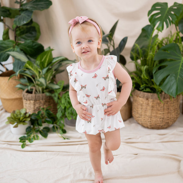 bubble romper butterfly